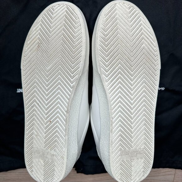 Saint Laurent Court Classic Python Low-Top 'White'| Womens: 38 - Picture 14 of 16